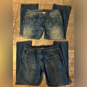 True Religion & LUCKY Men's Sz 36/32 Jeans